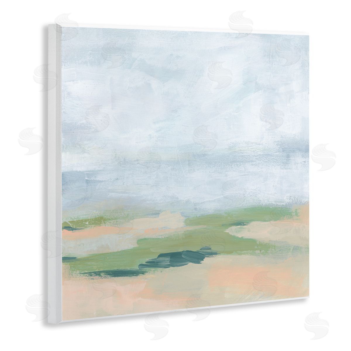 Abstract Landscape Scenery Wood Plaque Wall Art, Home Decor by June Erica Vess