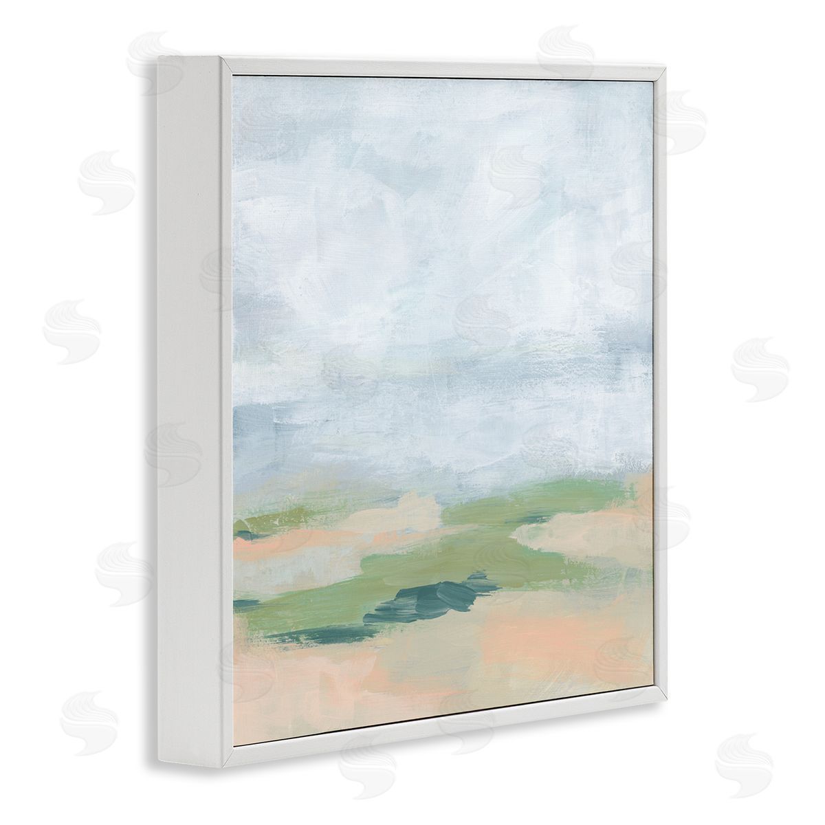 Abstract Landscape Scenery White Frame Print Wall Art, Home Decor by June Erica Vess
