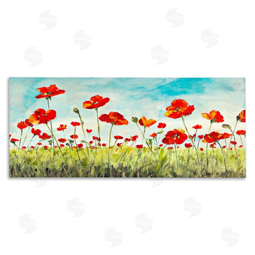 Julie DeRice | Bright Red Poppies Meadow
