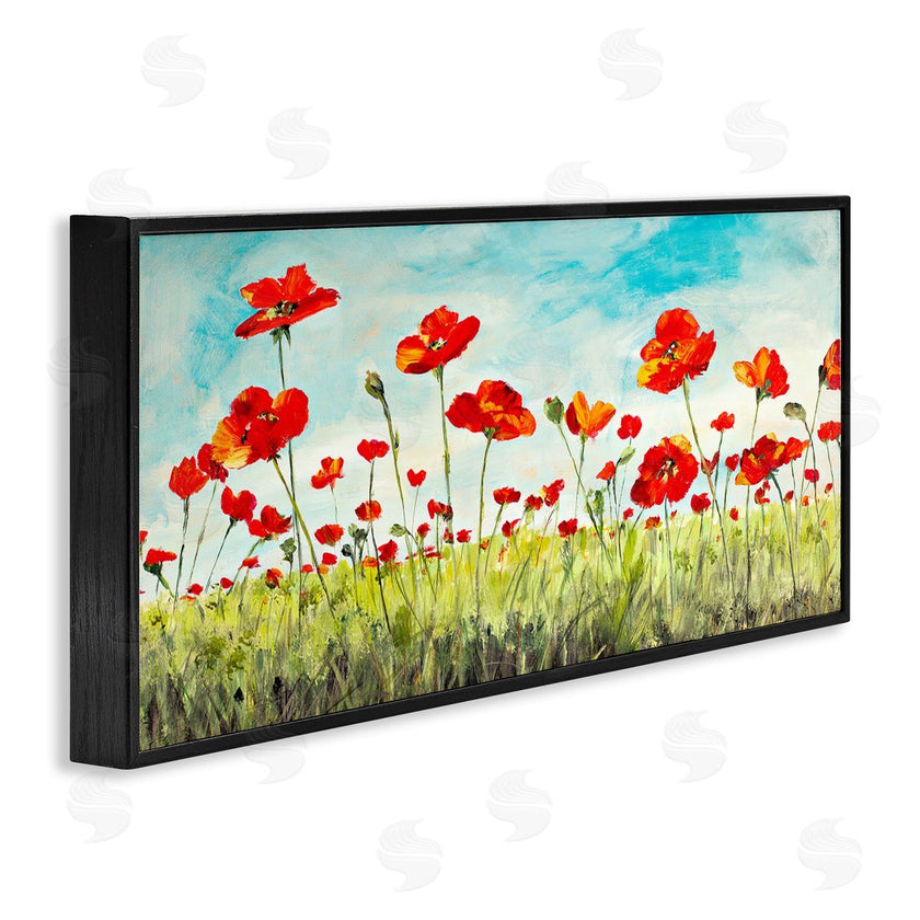 Julie DeRice | Bright Red Poppies Meadow