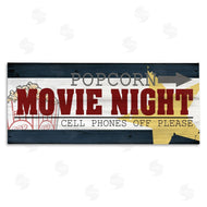 Kim Allen | Movie Night Vintage Sign