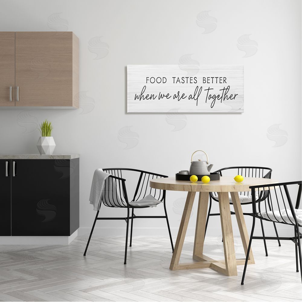 Lux + Me Designs Food Tastes Better All Together Phrase