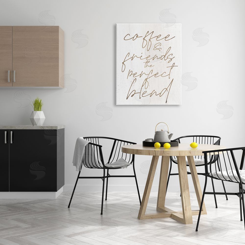 Stupell Studio Coffe_sidee & fr_sideiends Perfect Blend Phrase