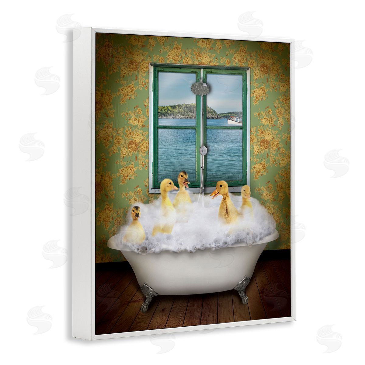 John Hovenstine Ducks Bathing Tub Ocean View
