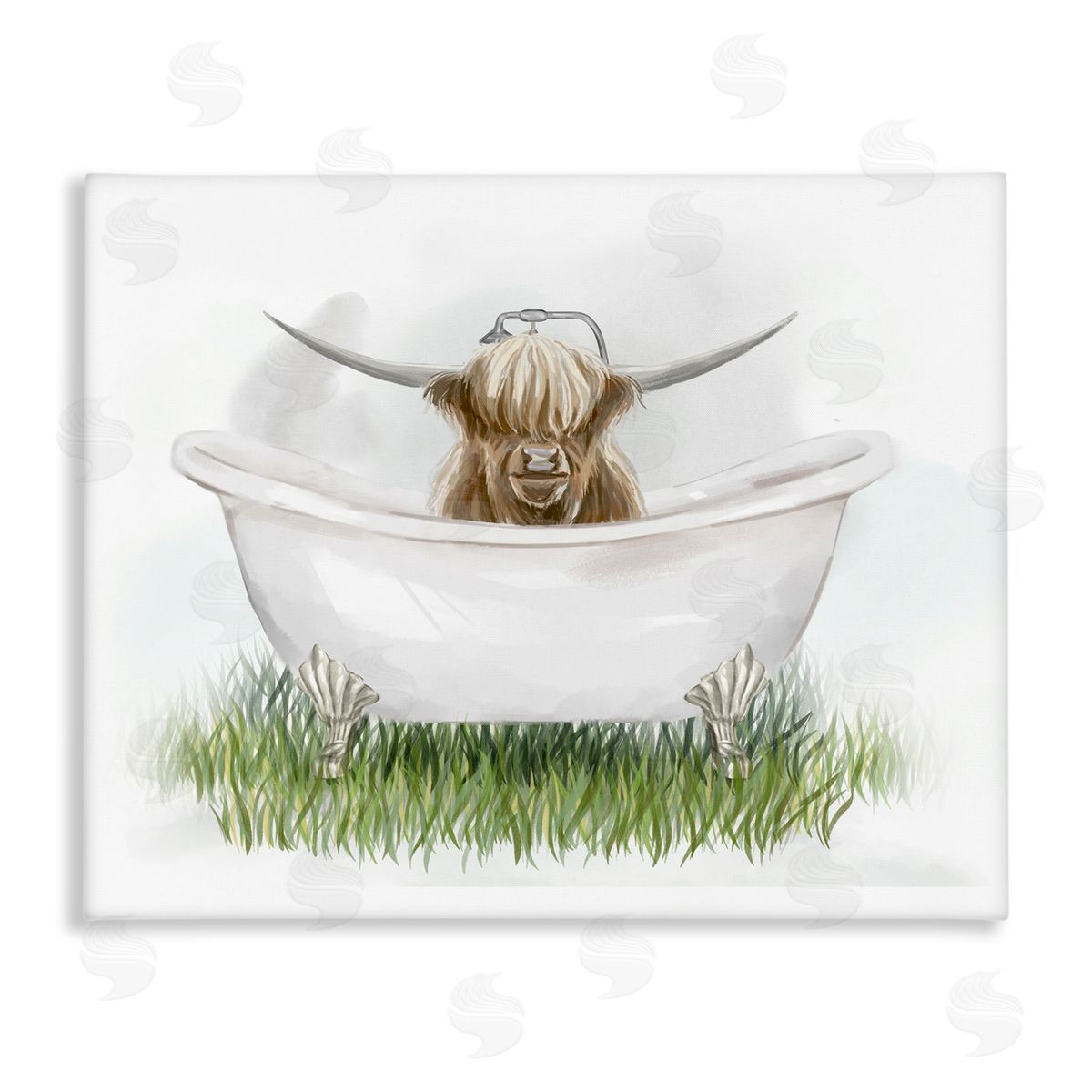Ziwei Li Country Highland Cattle Bathtub