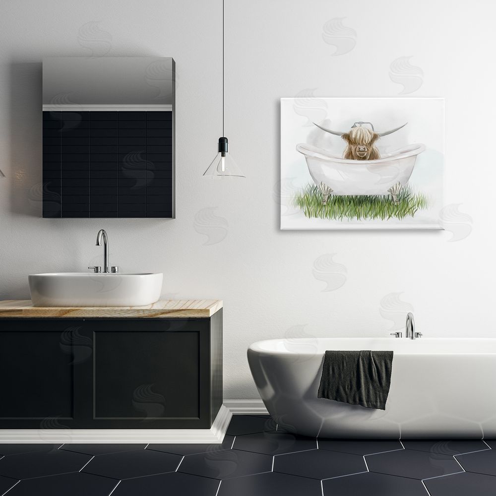 Ziwei Li Country Highland Cattle Bathtub