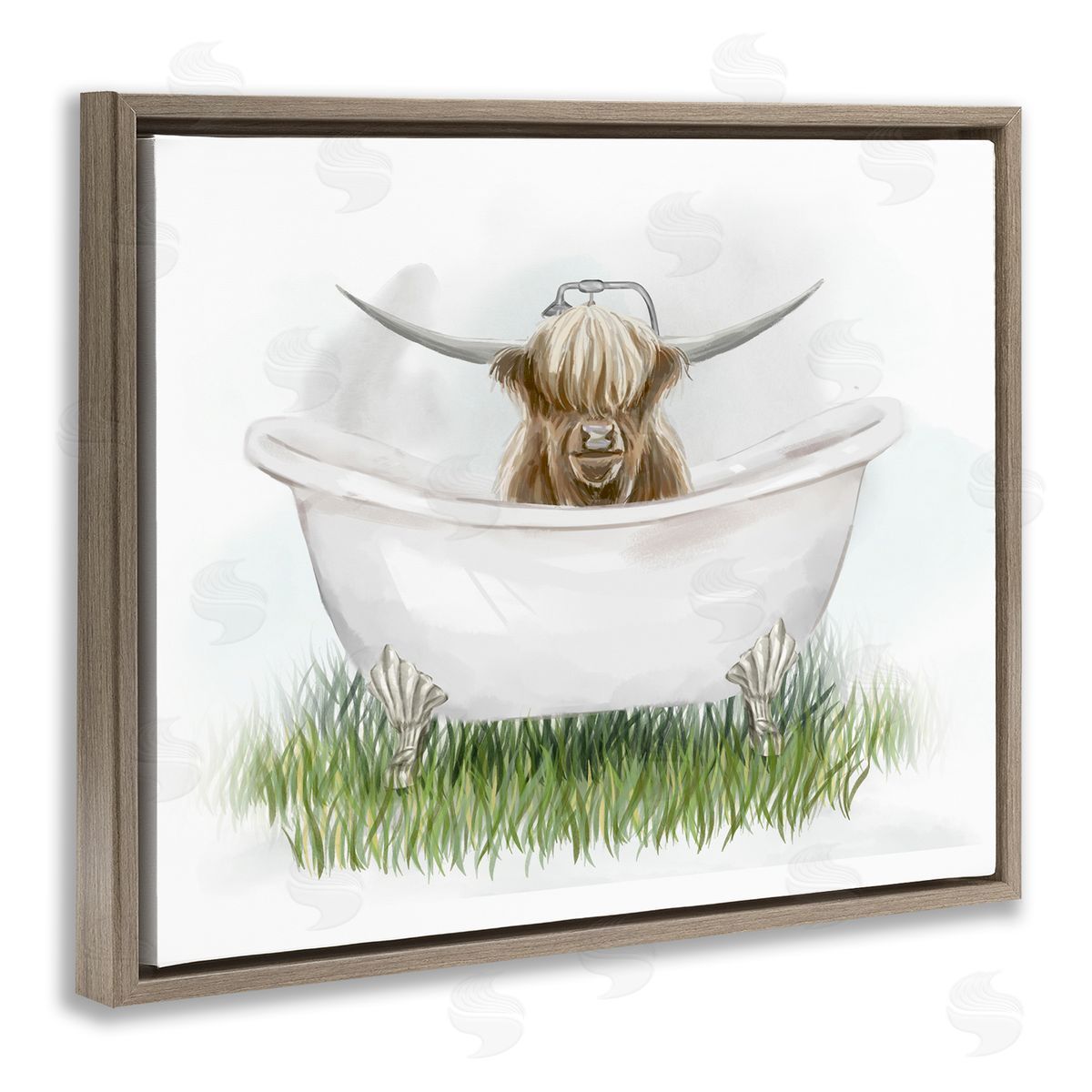 Ziwei Li Country Highland Cattle Bathtub