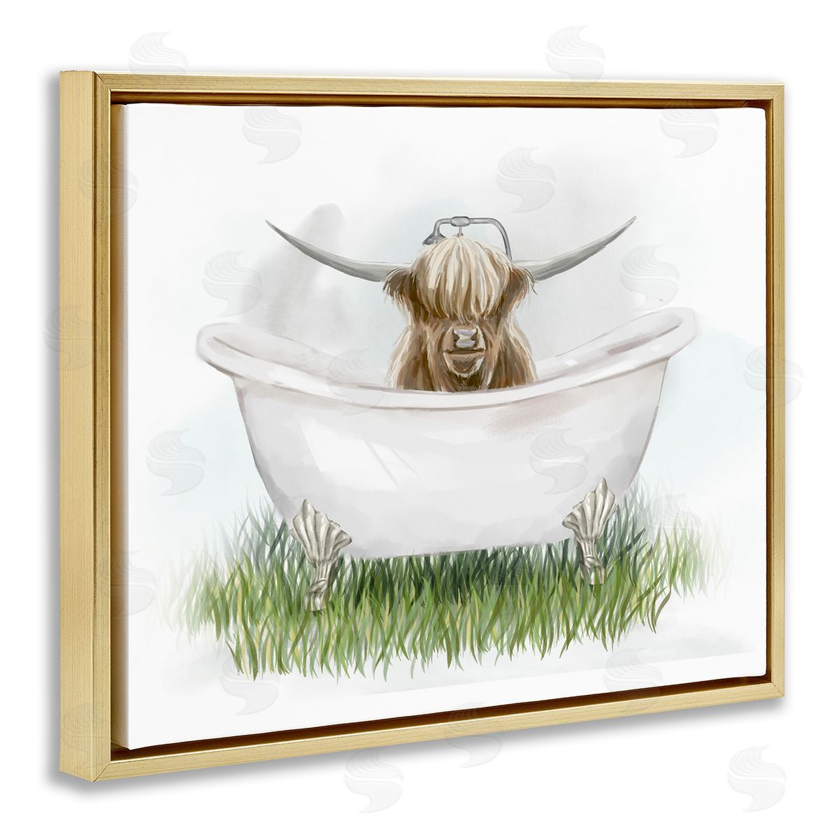 Ziwei Li Country Highland Cattle Bathtub