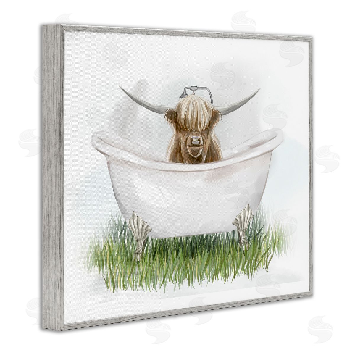 Ziwei Li Country Highland Cattle Bathtub