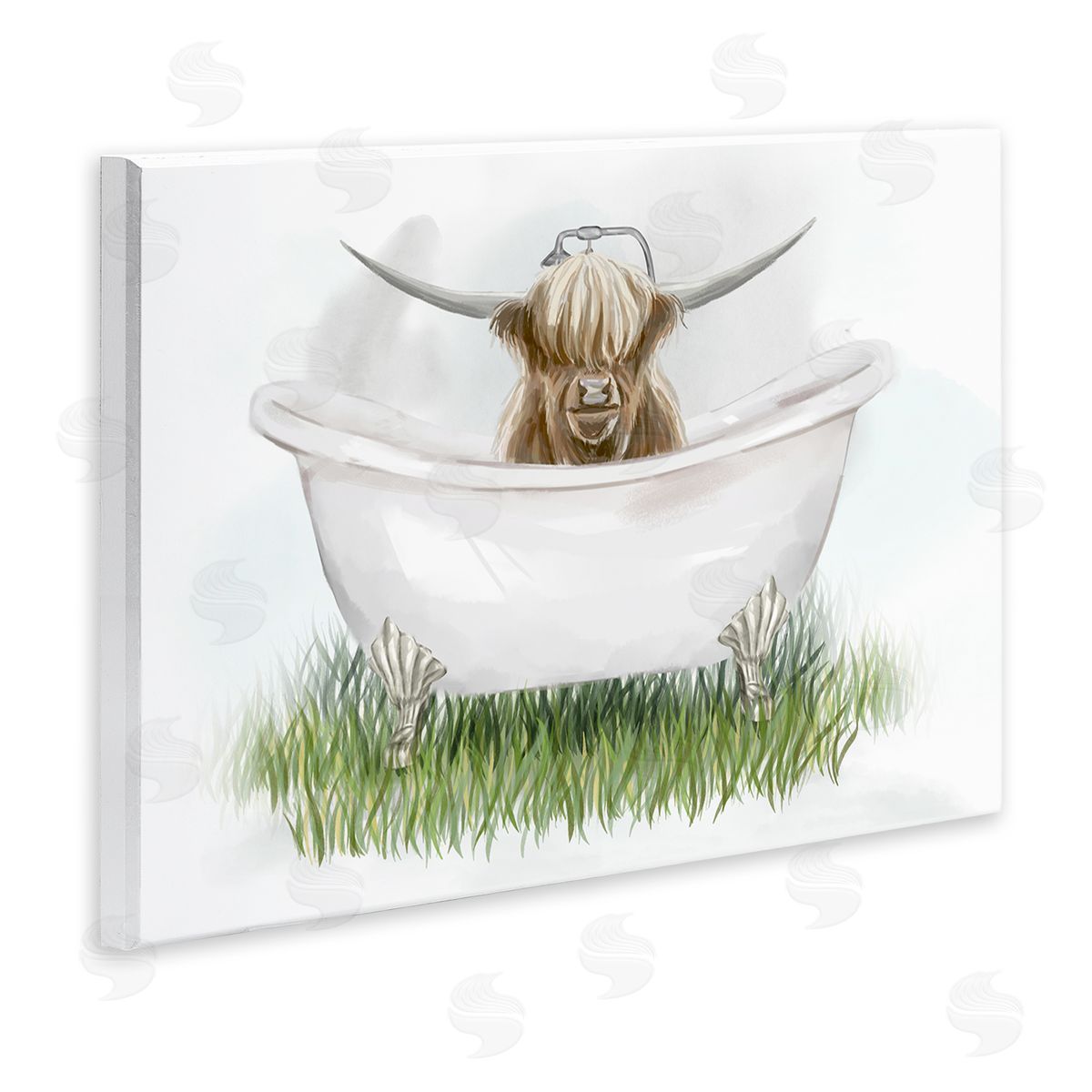 Ziwei Li Country Highland Cattle Bathtub