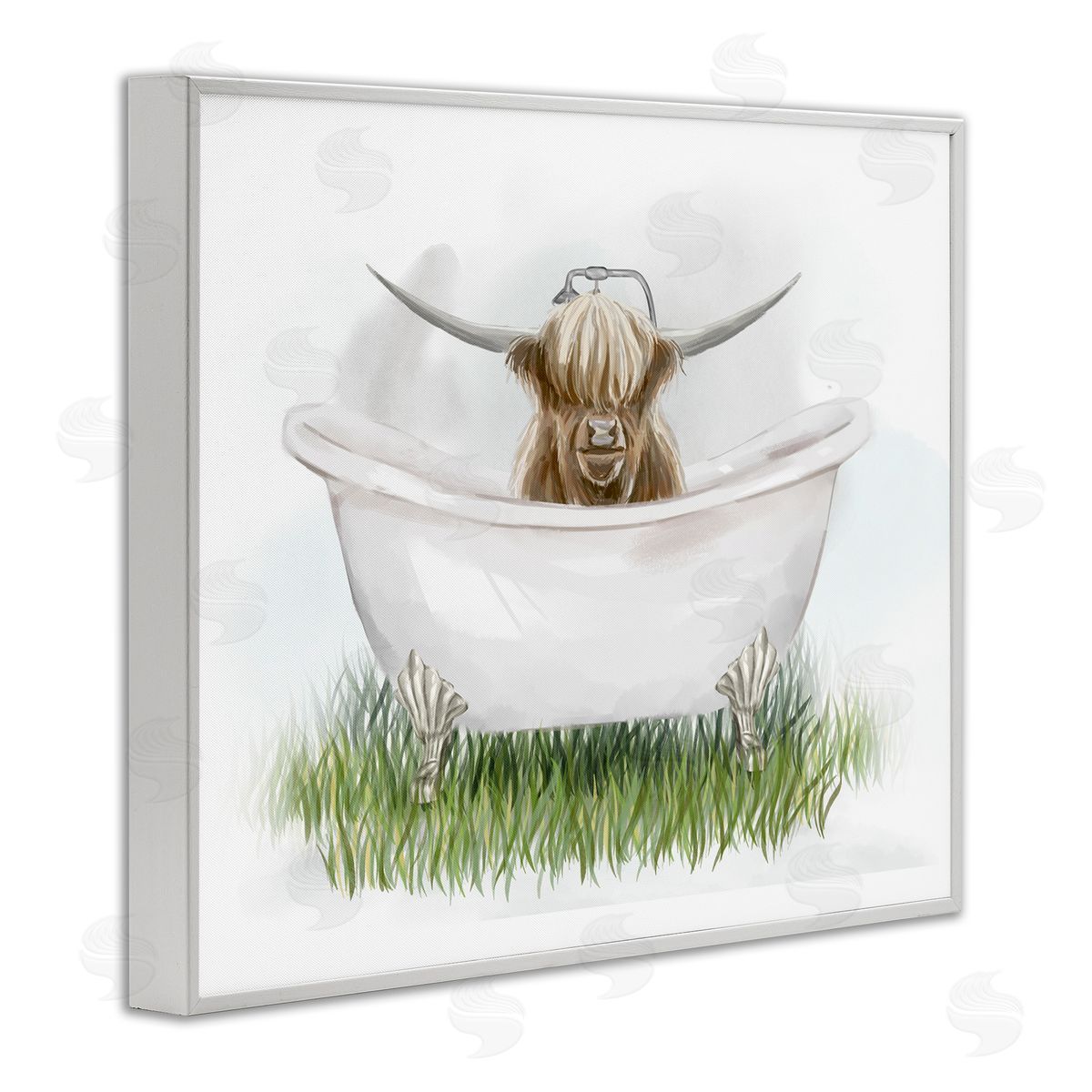 Ziwei Li Country Highland Cattle Bathtub