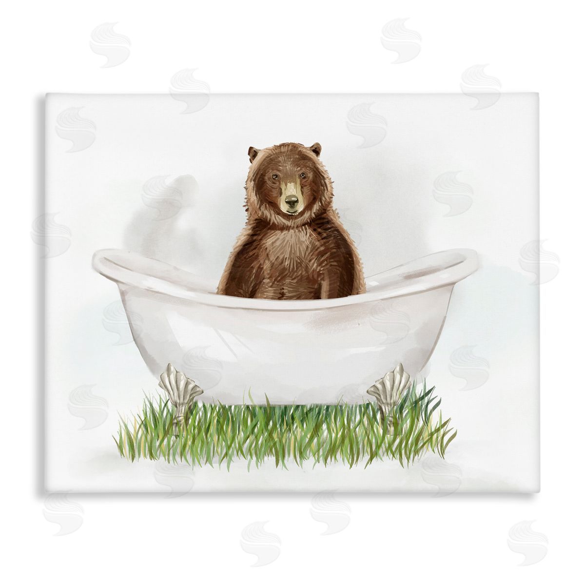 Ziwei Li Bear In Tub Bathroom Animal 