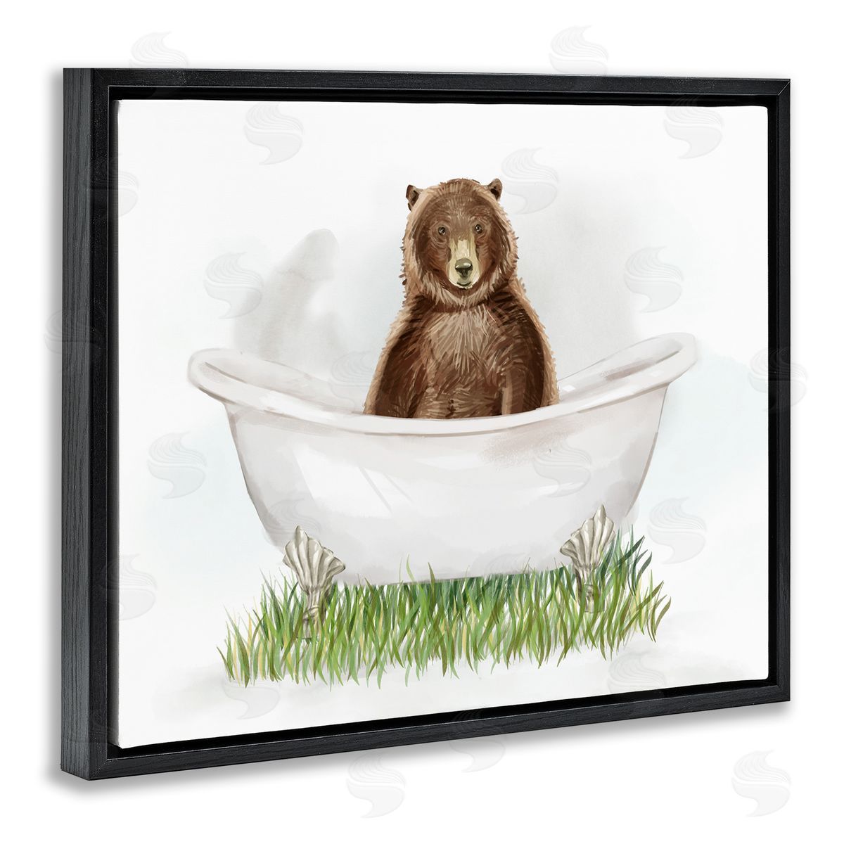 Ziwei Li Bear In Tub Bathroom Animal 