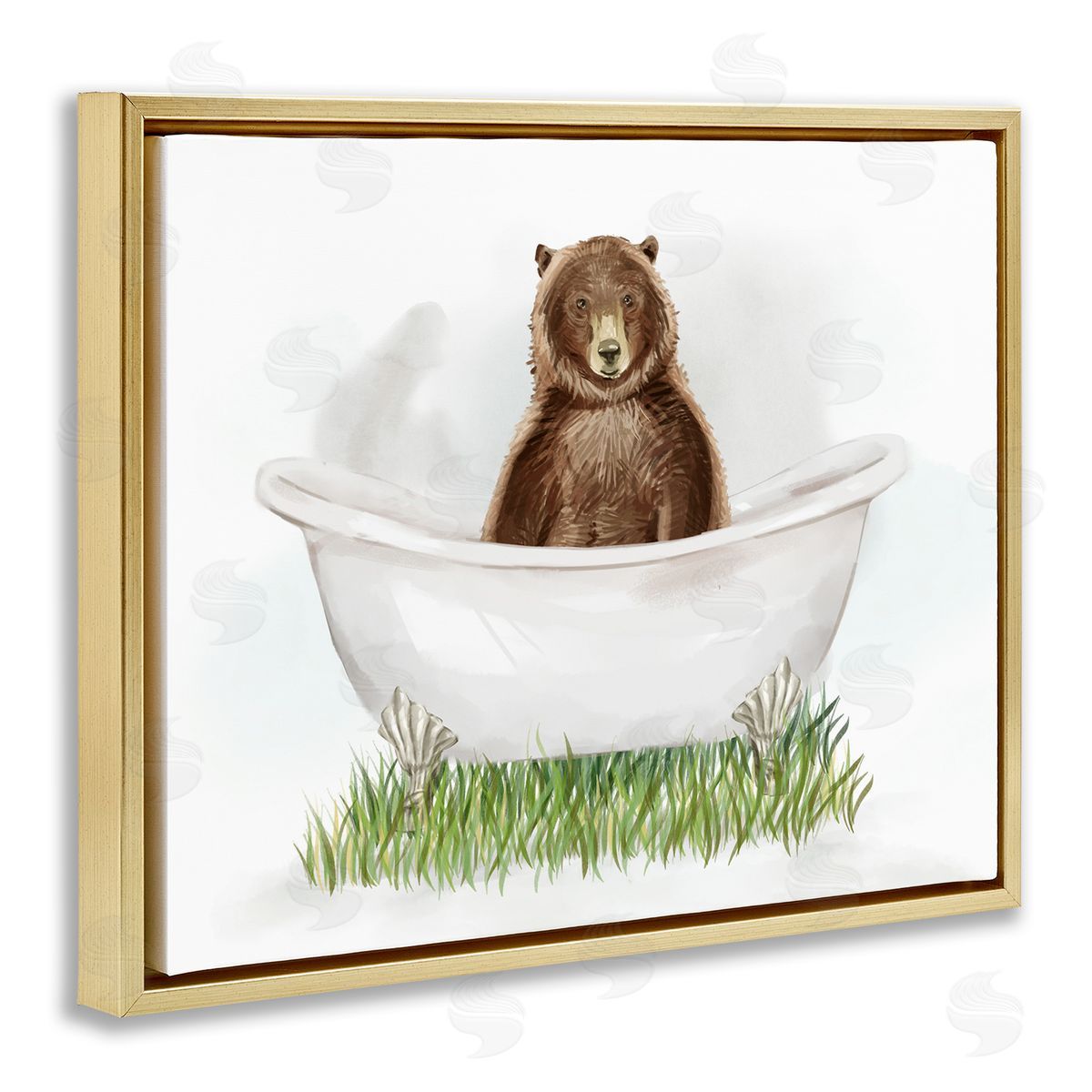 Ziwei Li Bear In Tub Bathroom Animal 