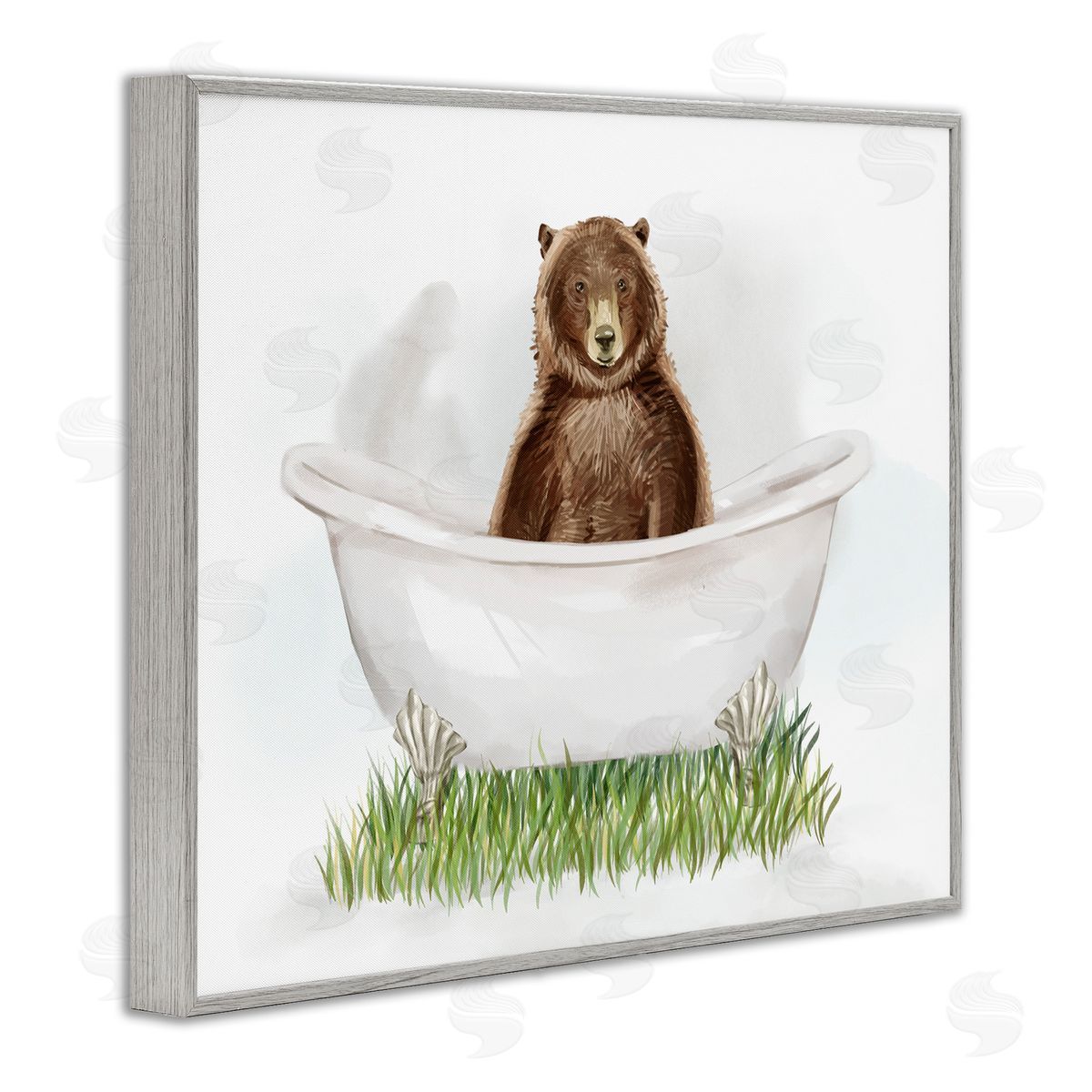 Ziwei Li Bear In Tub Bathroom Animal 