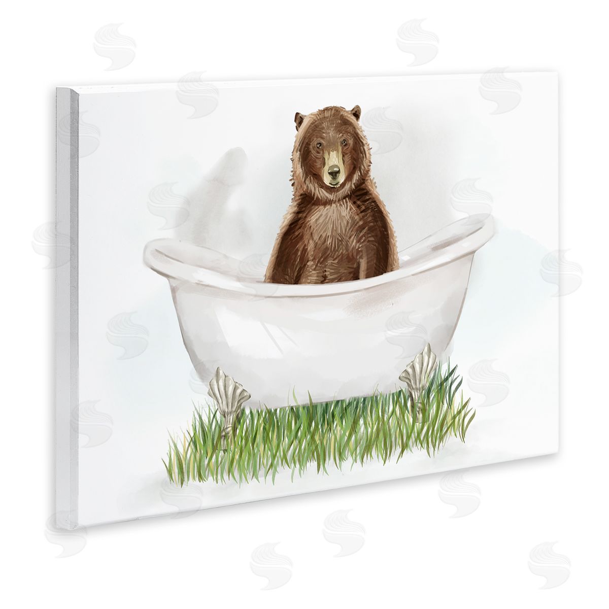 Ziwei Li Bear In Tub Bathroom Animal 