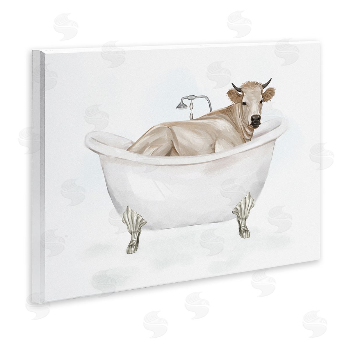 Ziwei Li Farm Cow Bathing Tub Animal