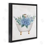 Stupell Studio | Chic Bathtub with Hydrangea Blossoms