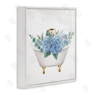 Stupell Studio | Chic Bathtub with Hydrangea Blossoms