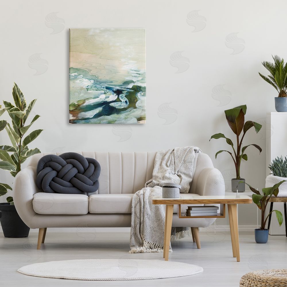 Tara Leaver Modern Beach Waves Splash