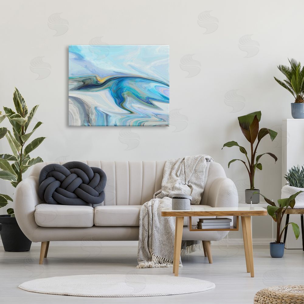 Michael Tienhaara Fluid Blue Contemporary Composition