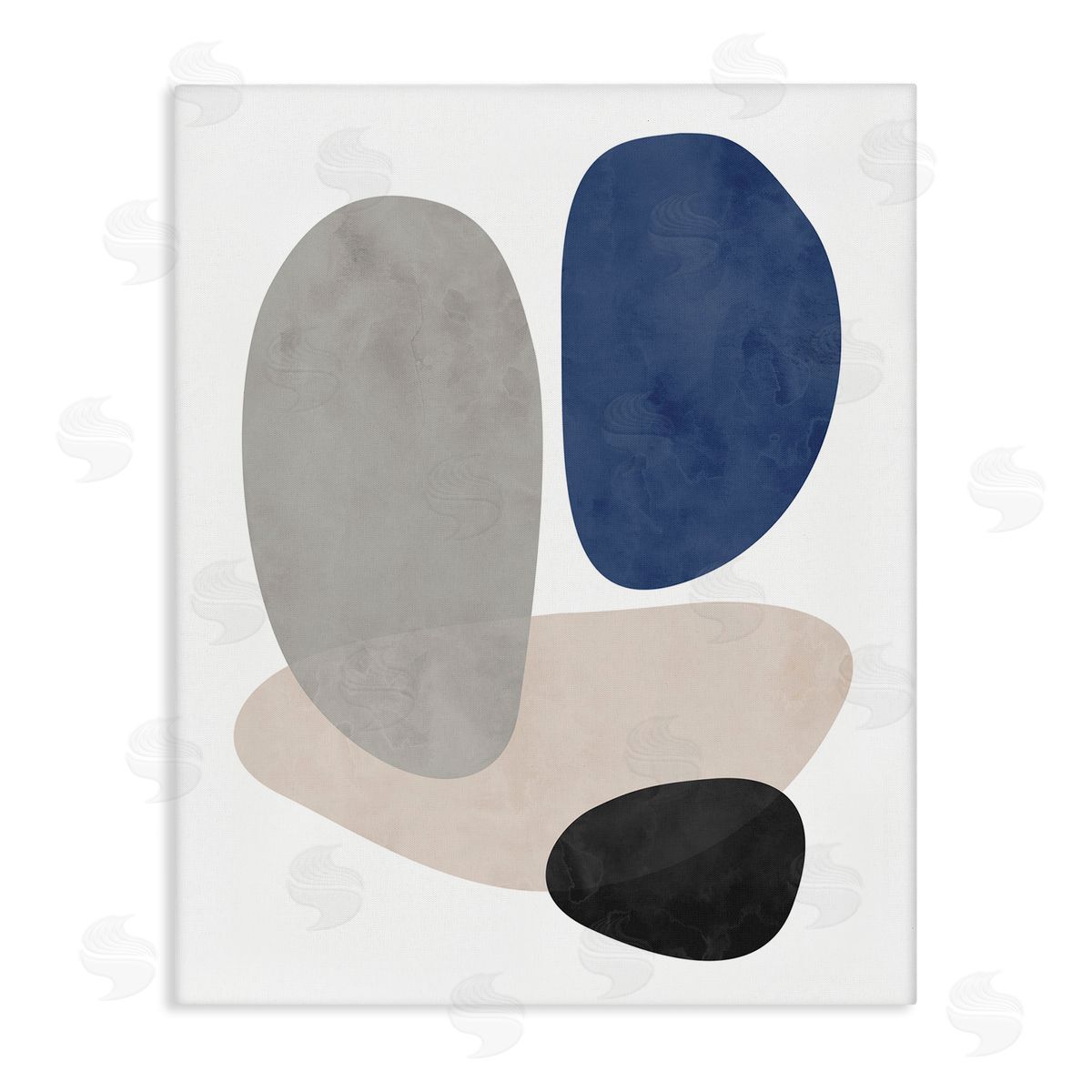 Brandon Wong Contemporary Round Blue Accent