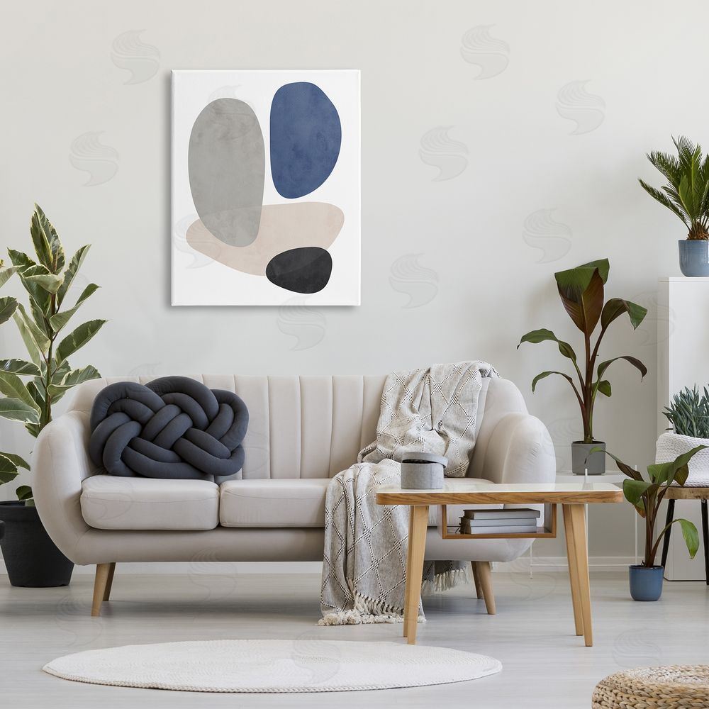 Brandon Wong Contemporary Round Blue Accent