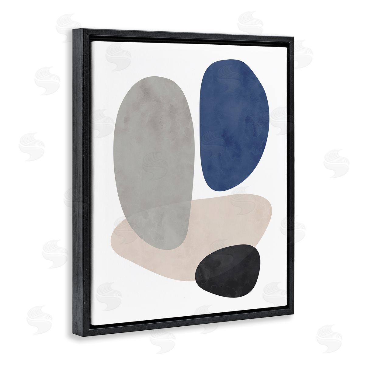 Brandon Wong Contemporary Round Blue Accent
