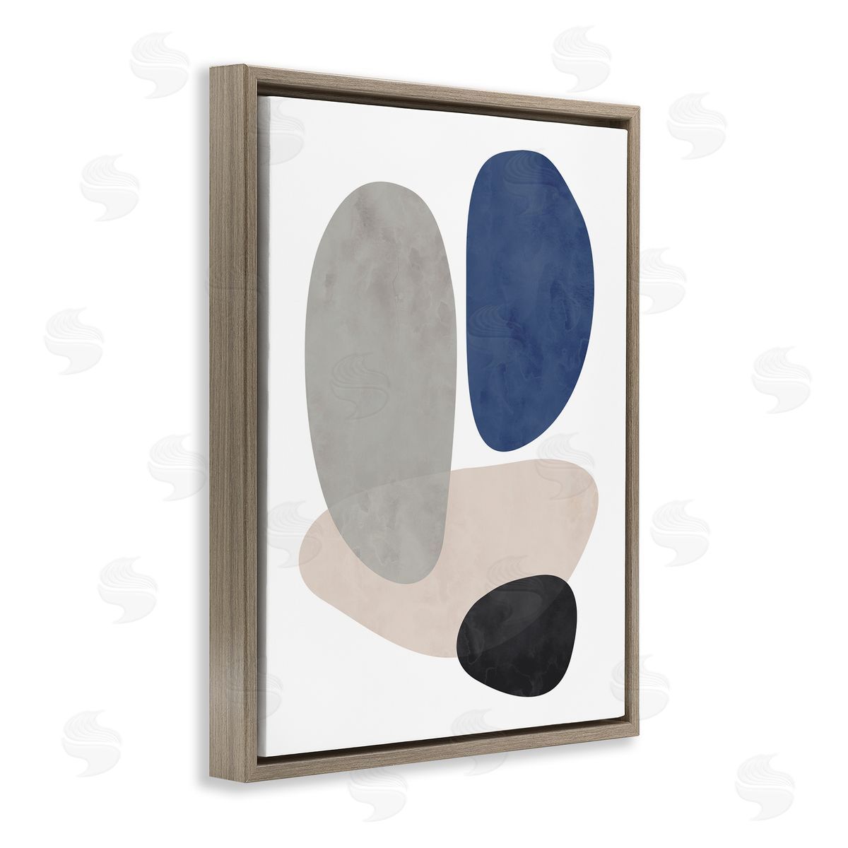 Brandon Wong Contemporary Round Blue Accent