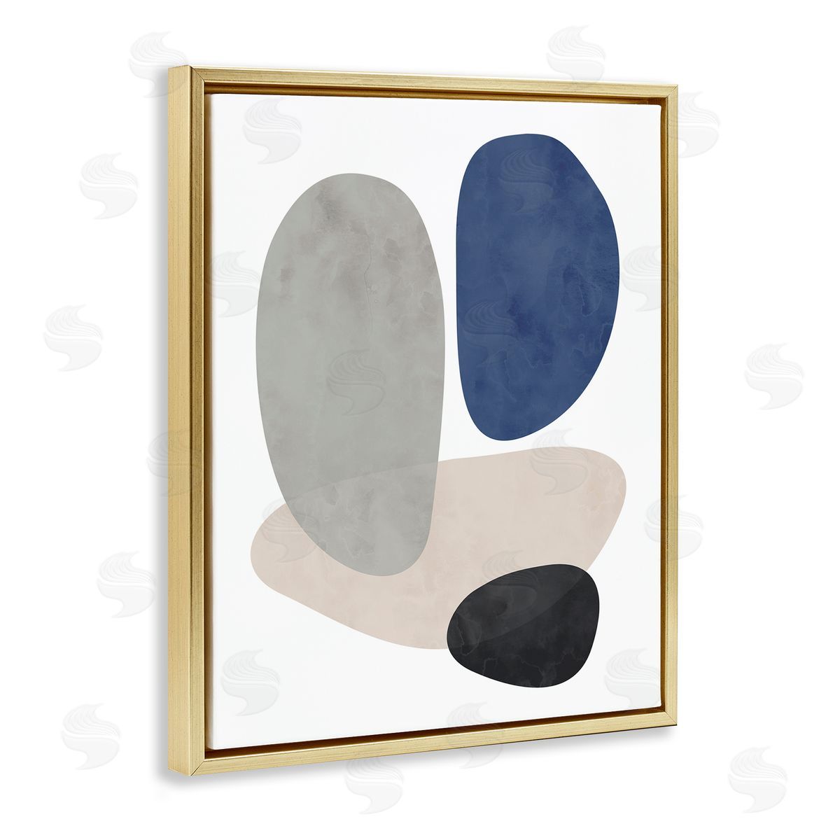 Brandon Wong Contemporary Round Blue Accent