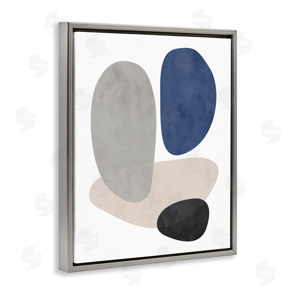 Brandon Wong Contemporary Round Blue Accent