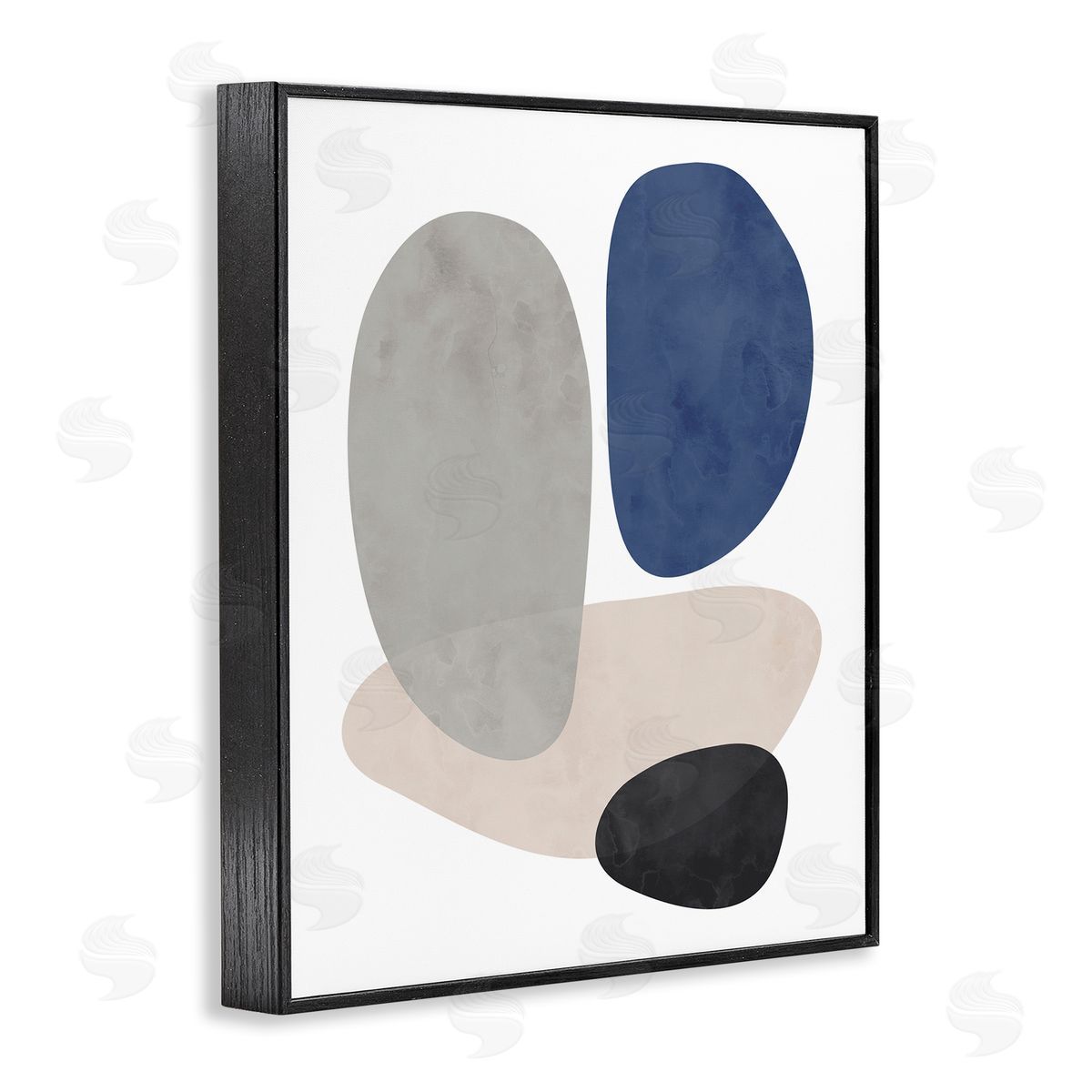 Brandon Wong Contemporary Round Blue Accent