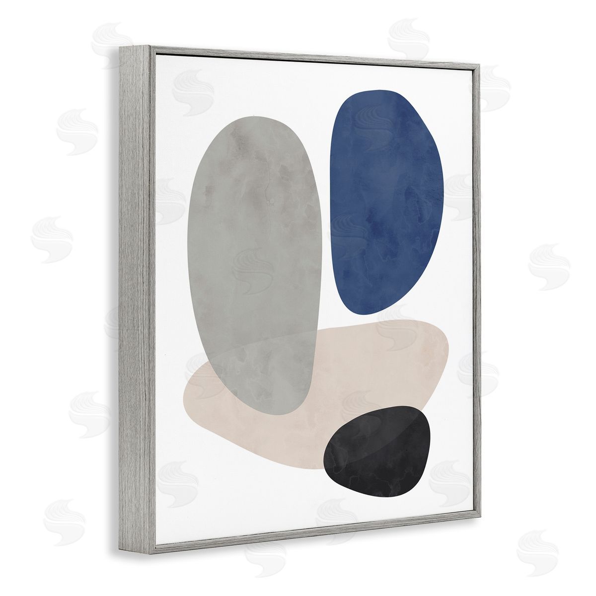 Brandon Wong Contemporary Round Blue Accent