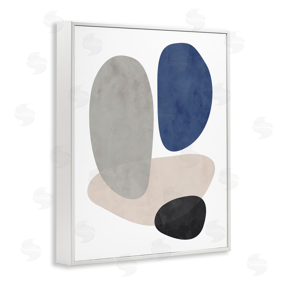 Brandon Wong Contemporary Round Blue Accent