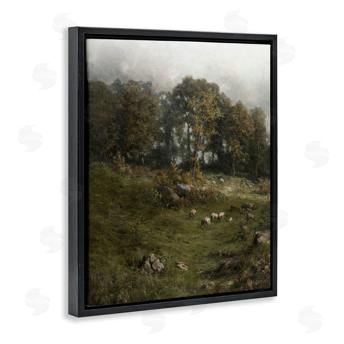 Lettered and Lined Classic Farm Field Grazing Animals