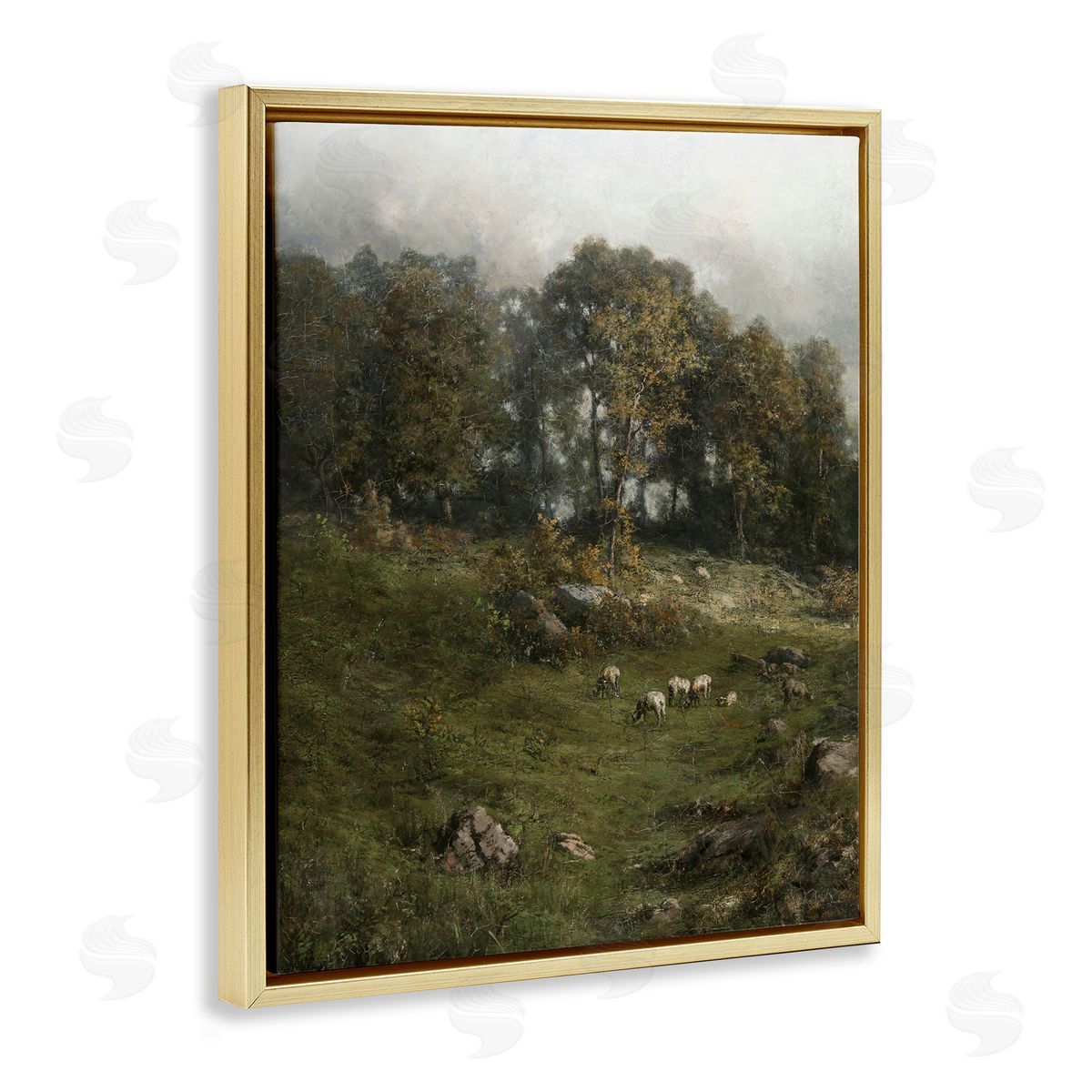 Lettered and Lined Classic Farm Field Grazing Animals