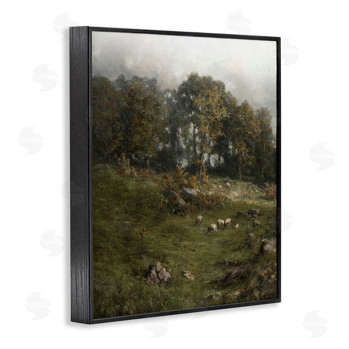 Lettered and Lined Classic Farm Field Grazing Animals