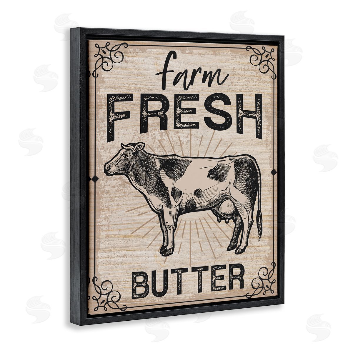 Angela Nickeas Farm fr_sideesh Butter Vintage Sign