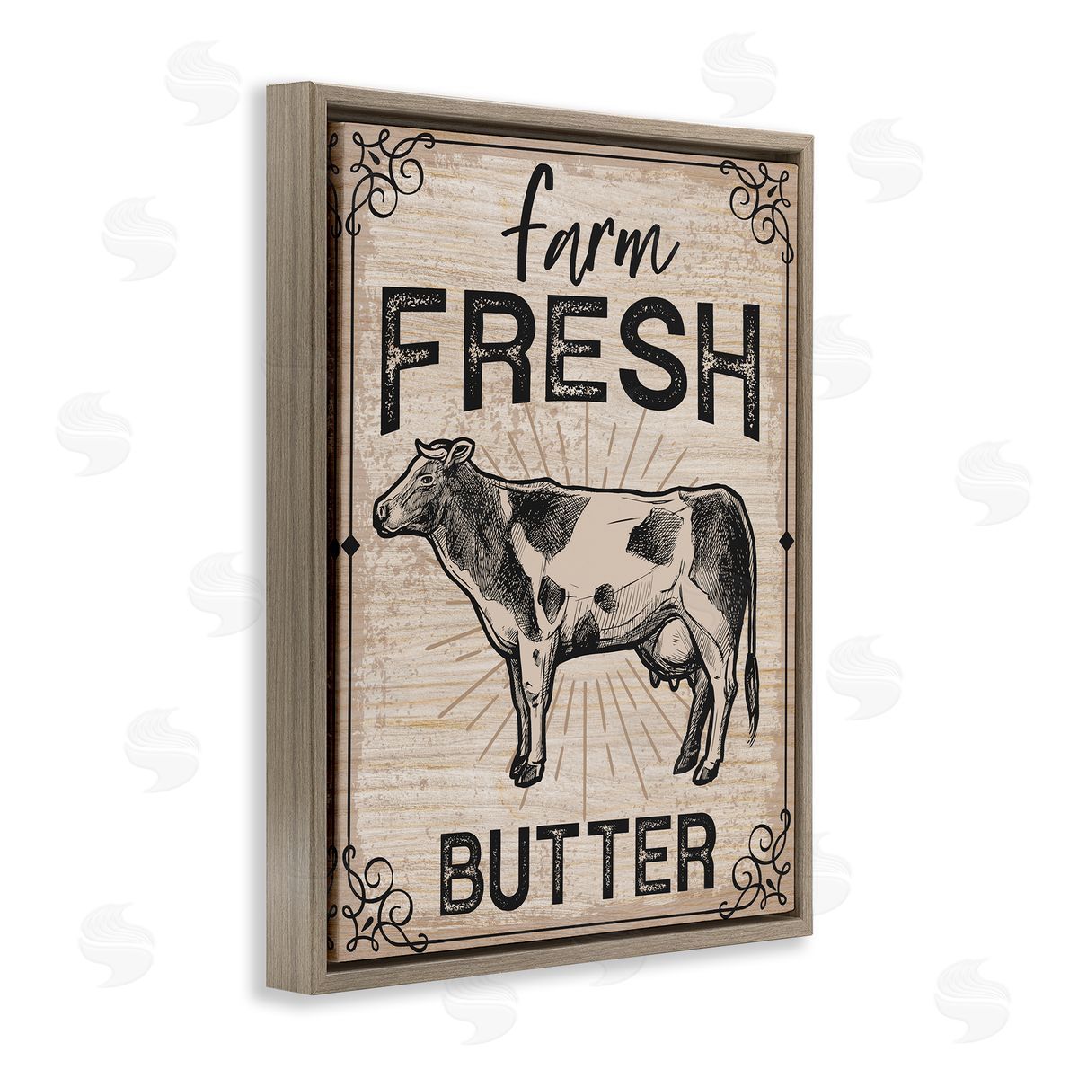 Angela Nickeas Farm fr_sideesh Butter Vintage Sign