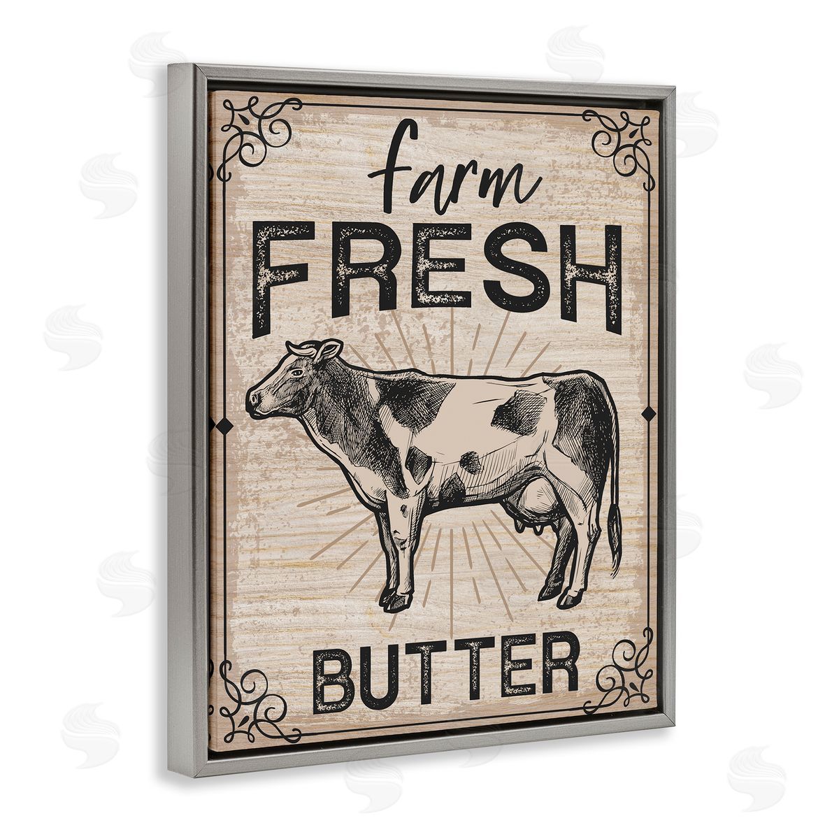 Angela Nickeas Farm fr_sideesh Butter Vintage Sign