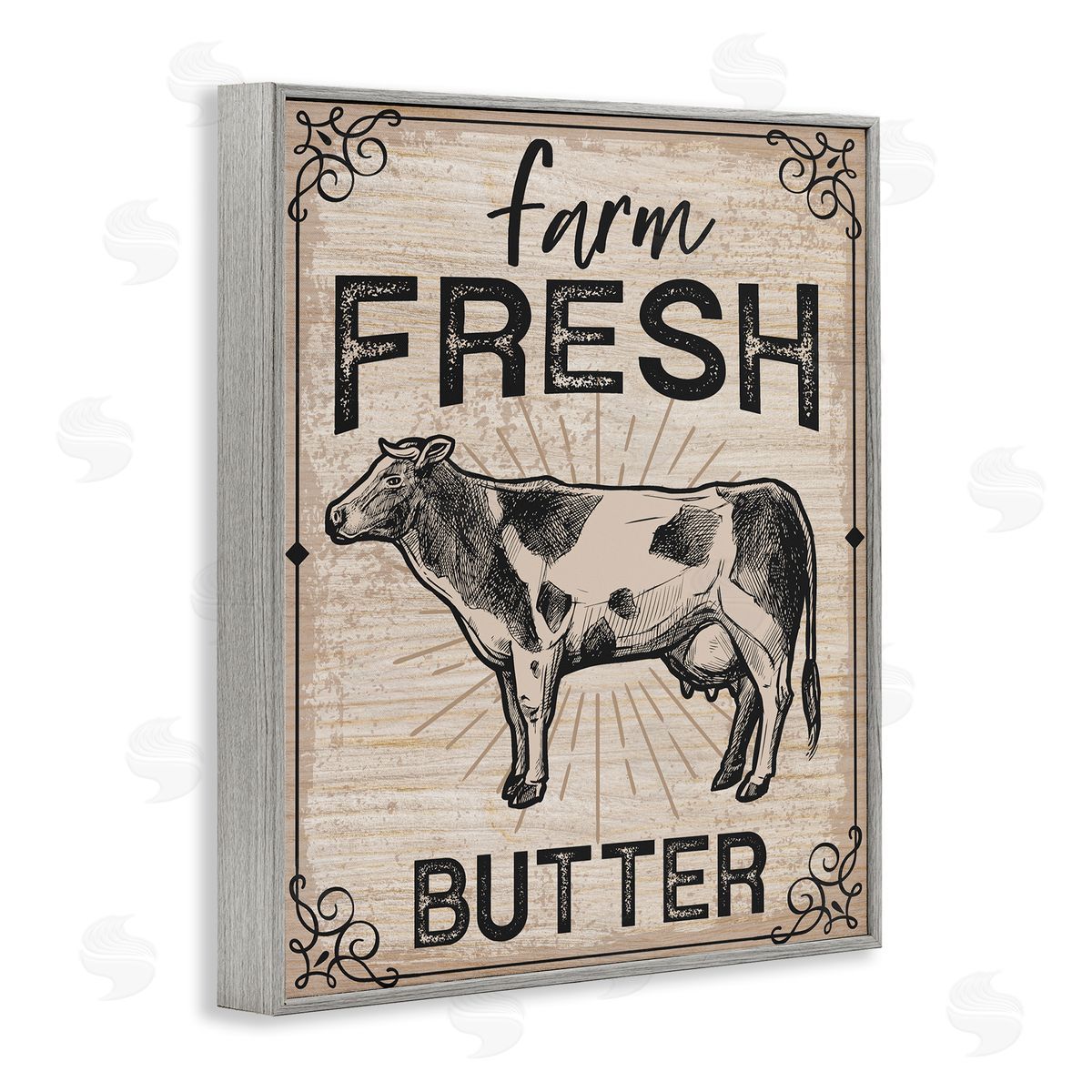 Angela Nickeas Farm fr_sideesh Butter Vintage Sign