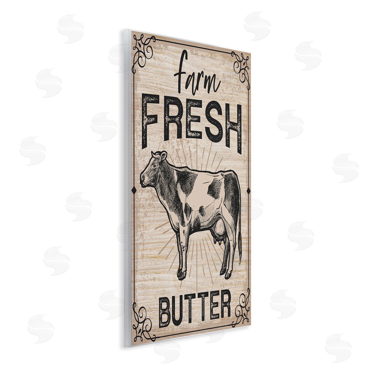 Angela Nickeas Farm fr_sideesh Butter Vintage Sign