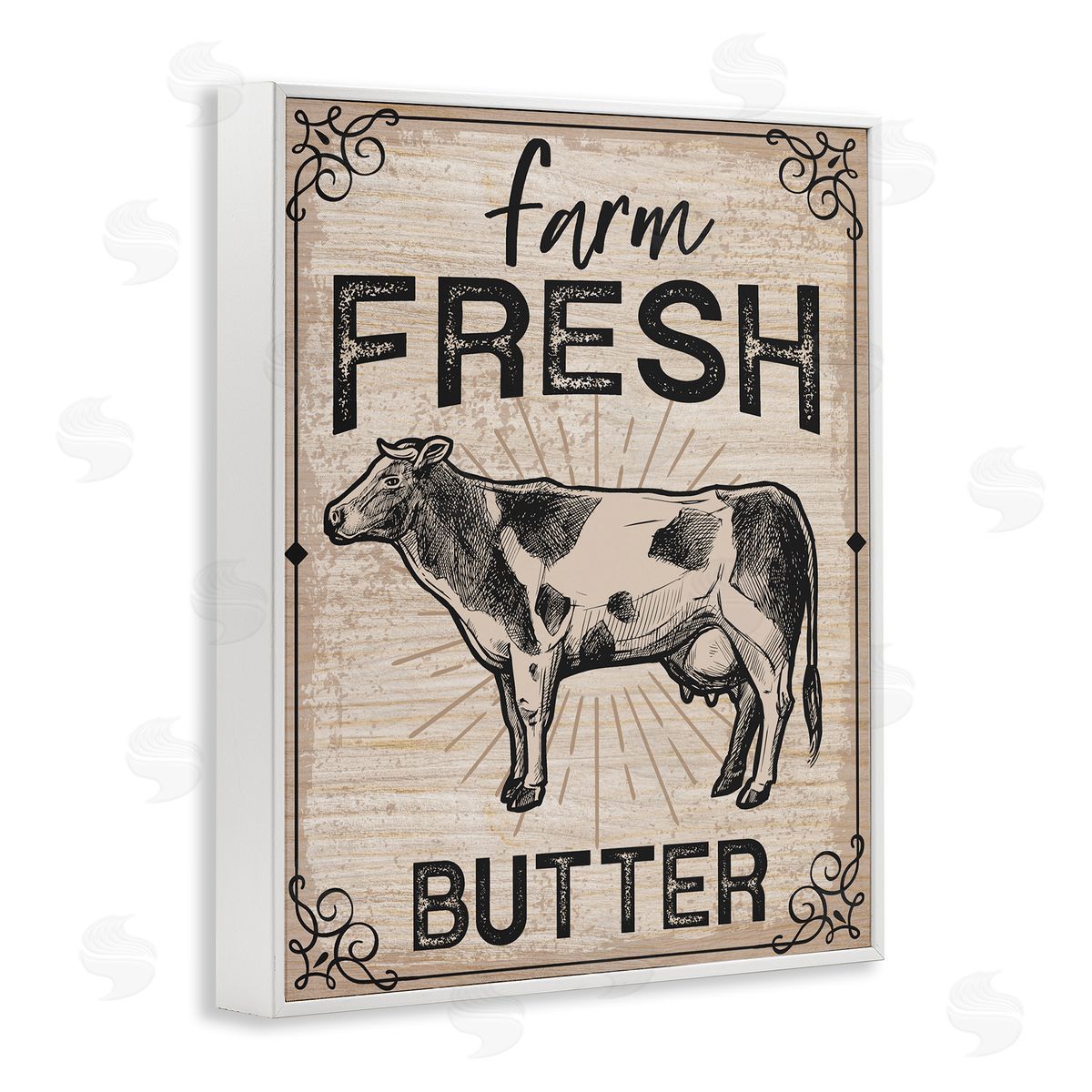 Angela Nickeas Farm fr_sideesh Butter Vintage Sign