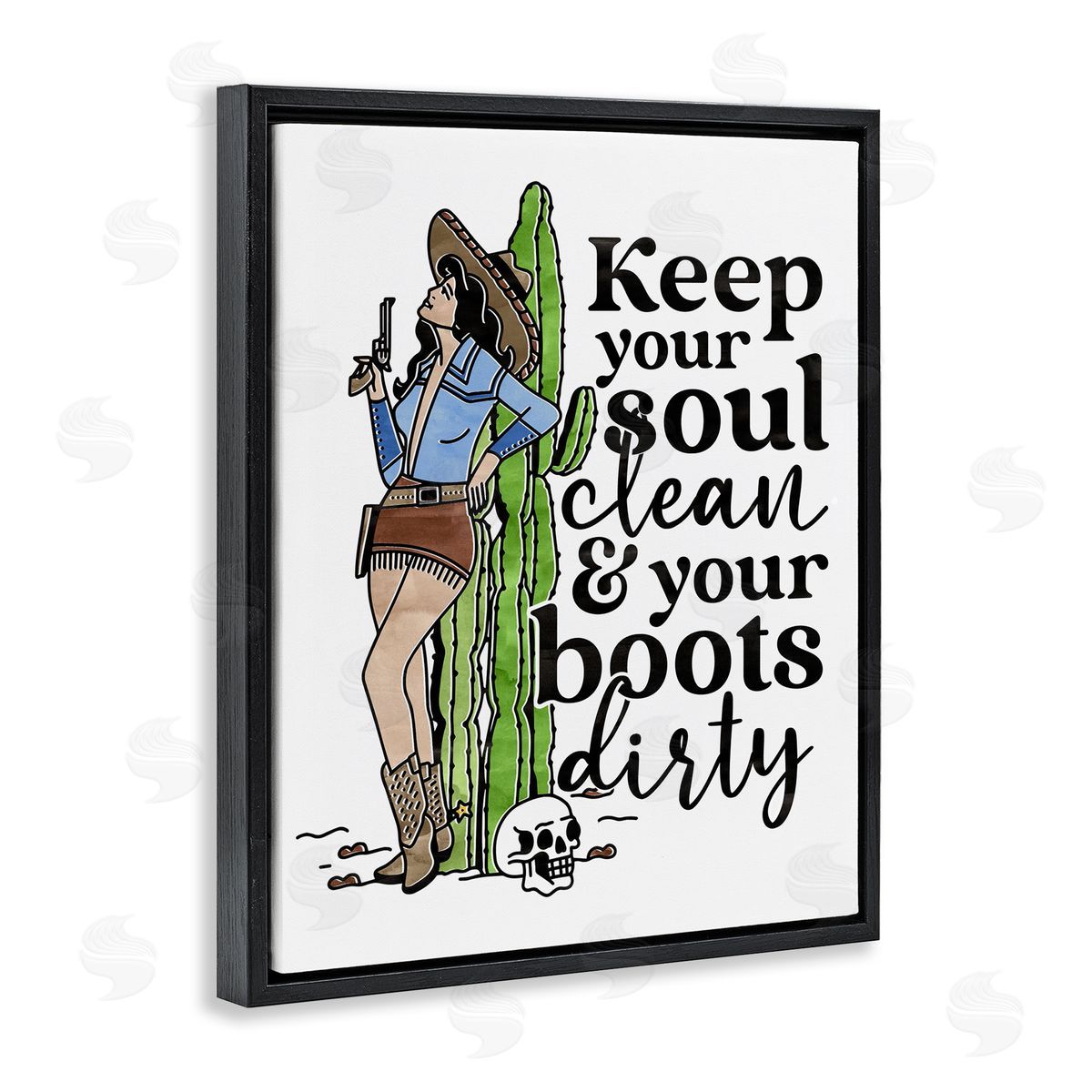 Erica Billups Cowgirl Soul Clean & Boots Dirty Phrase