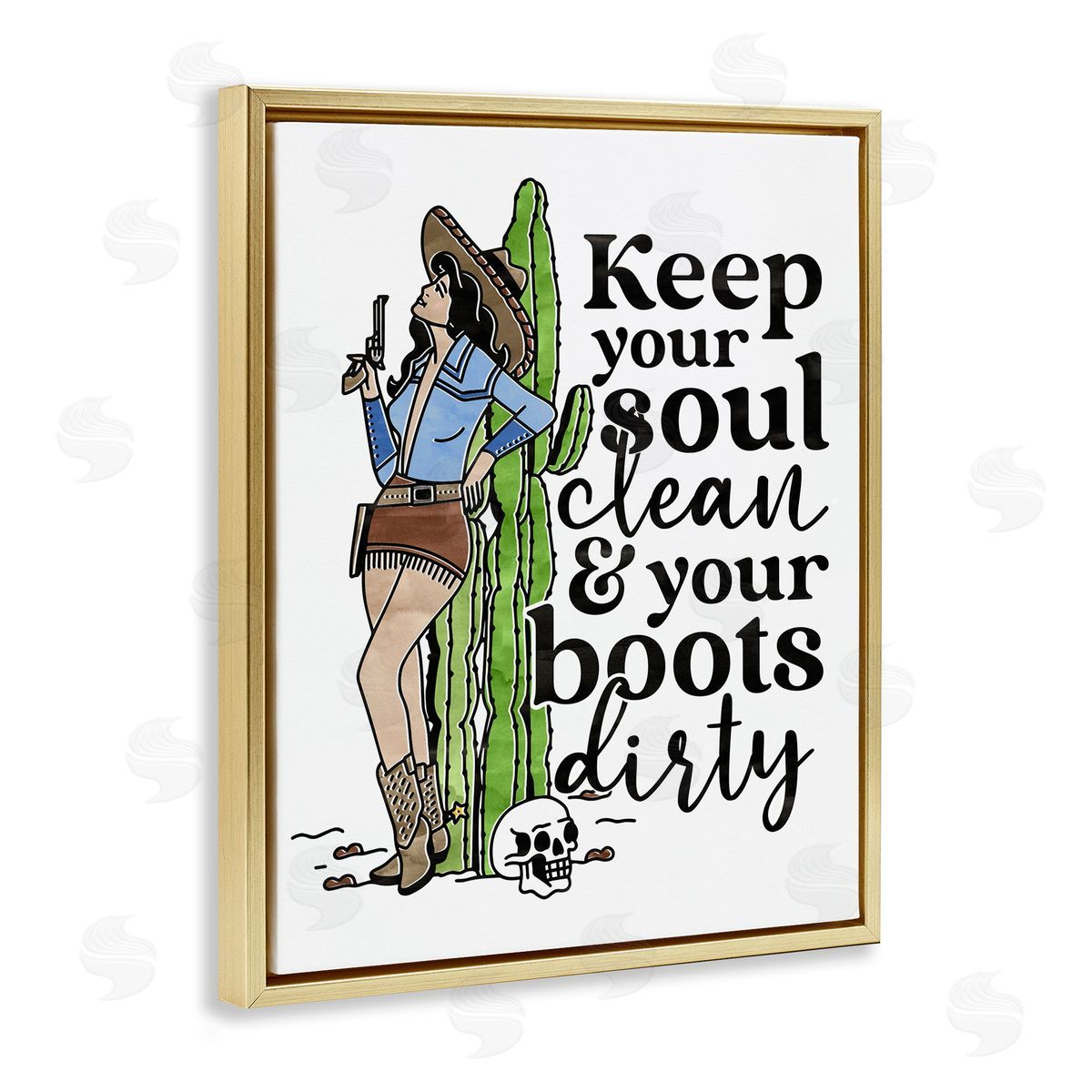 Erica Billups Cowgirl Soul Clean & Boots Dirty Phrase