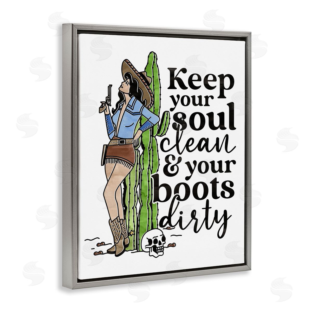Erica Billups Cowgirl Soul Clean & Boots Dirty Phrase