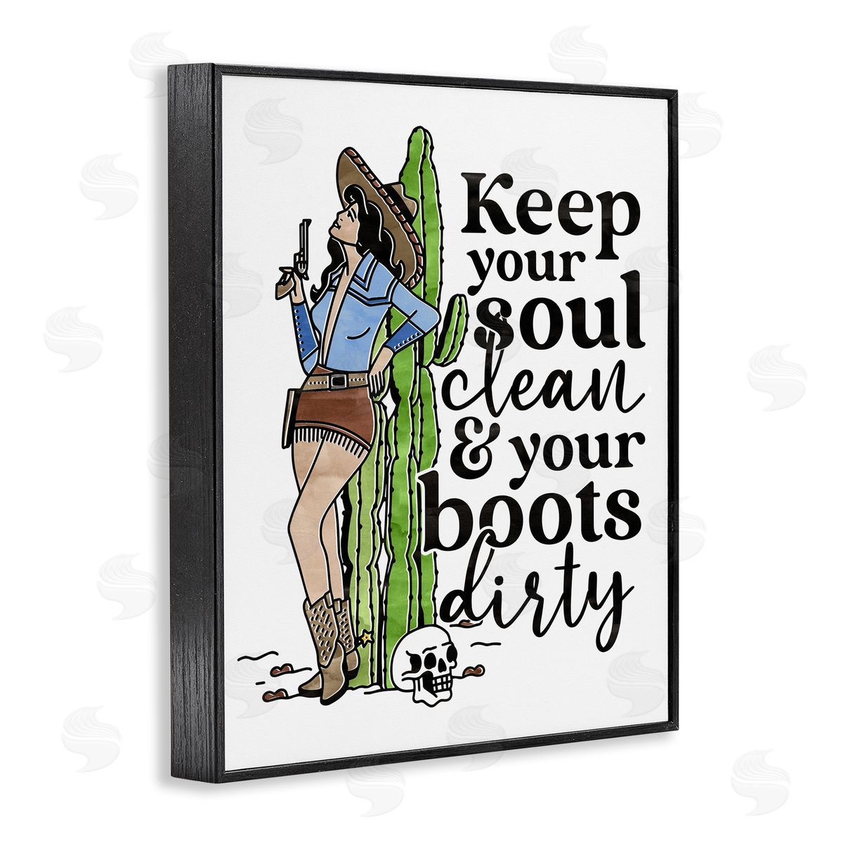 Erica Billups Cowgirl Soul Clean & Boots Dirty Phrase