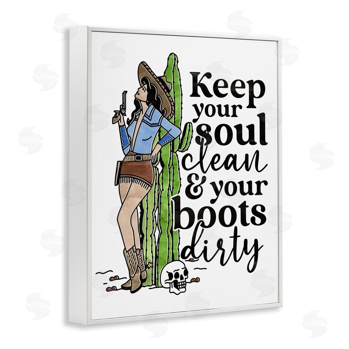 Erica Billups Cowgirl Soul Clean & Boots Dirty Phrase