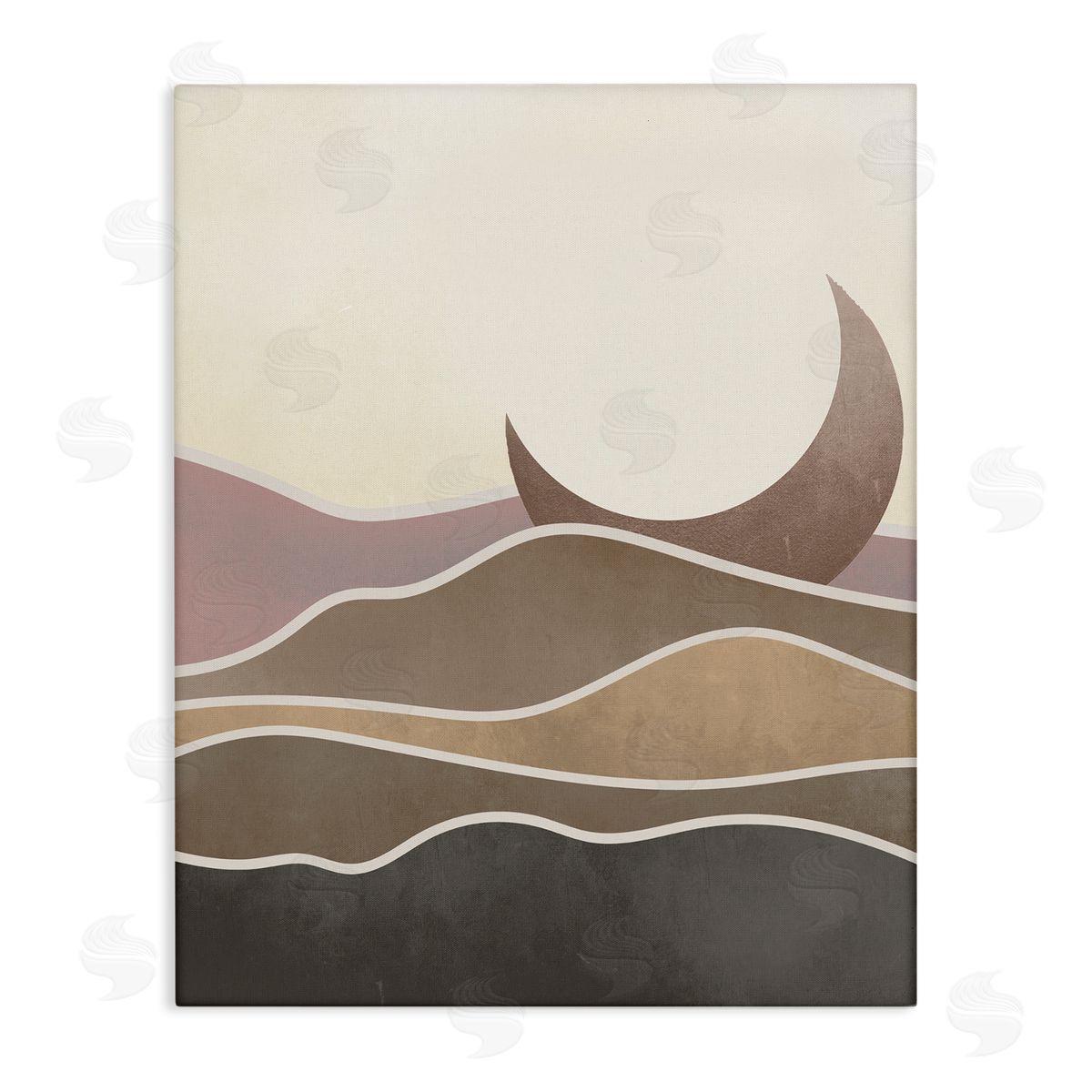Stupell Studio Desert Moon Sand Dunes Scenery