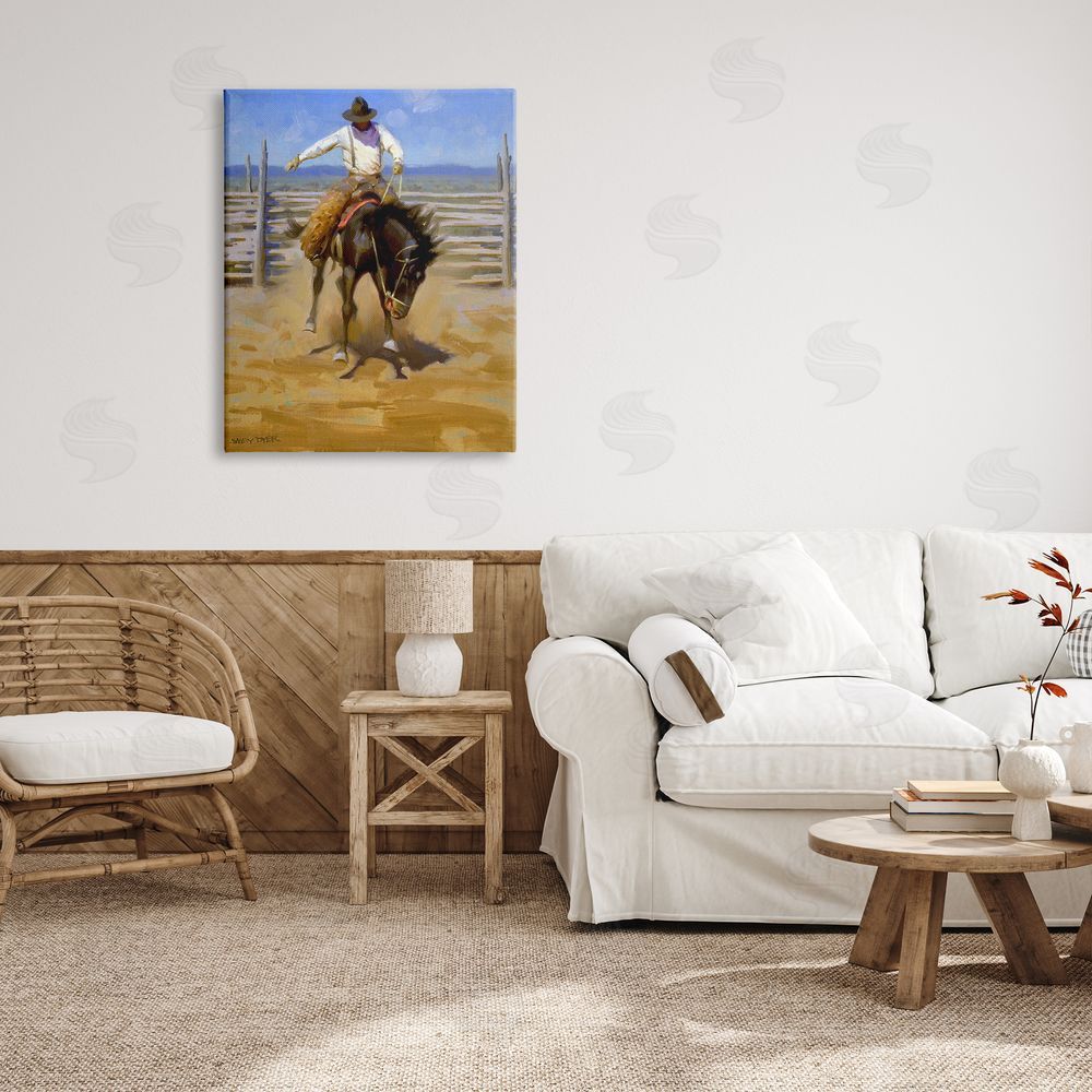 Jimmy Dyer Equestrian Rodeo Horse Jockey